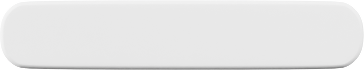 White Minimalist 3D Rounded Rectangle Shape