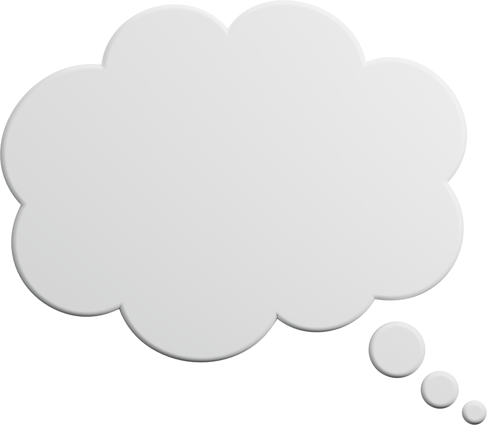 Thinking Bubble 3D Icon