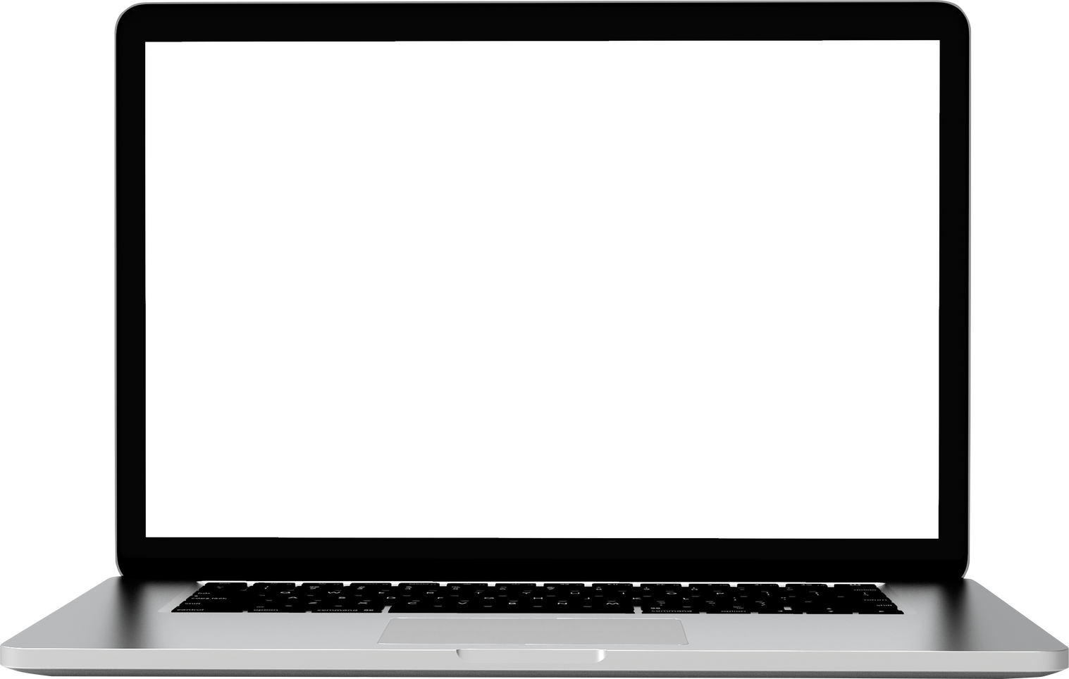 Modern Laptop. 3D Illustration.